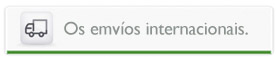 Emvíos internacionais produtos pombos correio
