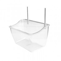 Bird supplies for cage: Large Feeder - Drinker with metal hook